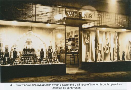 Image showing illuminate shop windows displays