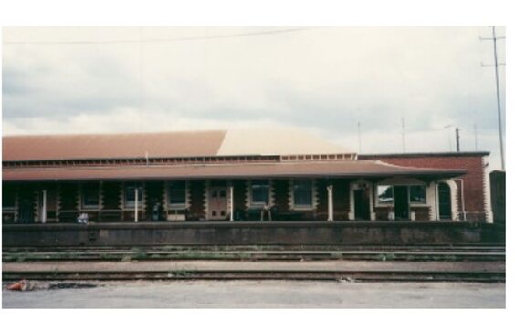 Building at the old Wodonga Station