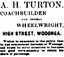 Advertisement from Wodonga Sentinel 1917