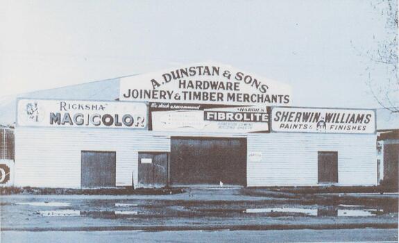 A Dunstan & Sons Hardware store and Joinery.