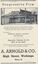 Advertisement for A. E. Arnold General Merchant