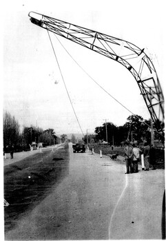 First boomerang span in place. Fruit Fly checkpoint visible in background on left