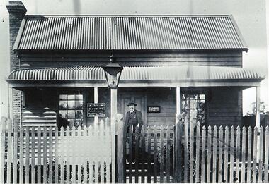 Dr. Embling standing outside house in Wodonga