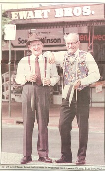 Jeff and Clarrie Ewart in 1995