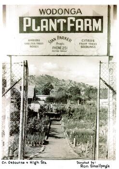 Looking through the gateway into the plant farm.