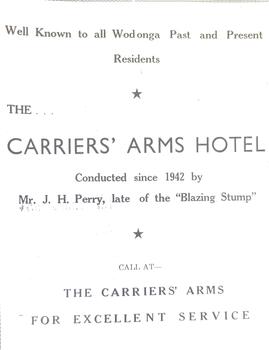 Advertisement for 1951, Proprietor J. H. Perry