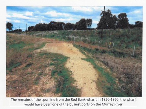 Red Bank Wharf Spur - all that remains