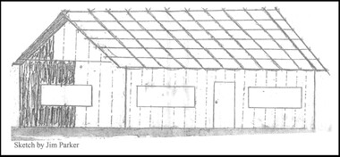A sketch of Green Hills School by Jim Parker.