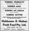 Advertisement for Iceberg Butter and Ice Cream