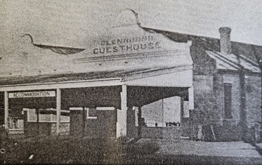 Newspaper print photo of Glenburnie Guest House