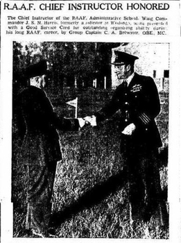 Chief Instructor James Samuel Noel Harris Honored