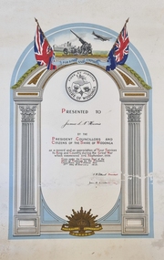 Certificate for Recognition of service during WW11