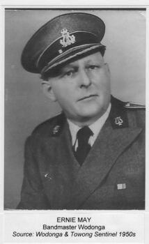 Ernie May Bandmaster  in Wodonga & Towong Sentinel