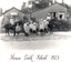 Children outside House Creek School Number 2266