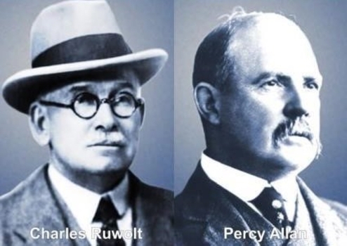 Charles Ruwolt and Percy Allan Bethanga Bridge Engineers