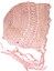 Hand made crocheted Baby's Bonnet