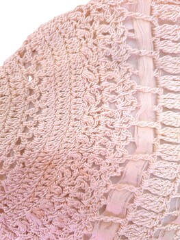 Crochet Detail on Baby's Bonnet