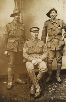 Studio Portrait - Men of the 8th Machine Gun Company. Sydney William Phefley in centre