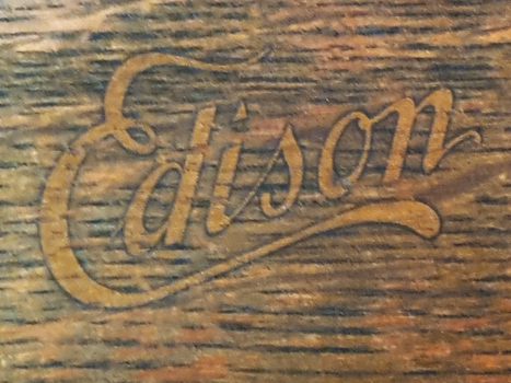 Edison mark on front of case