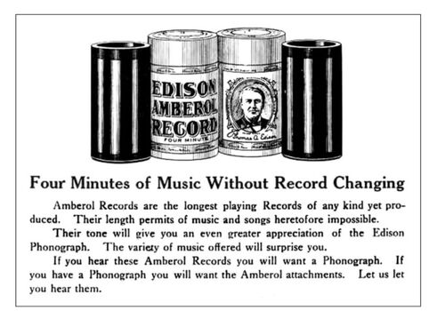 Amberol Records Advertisement for new range