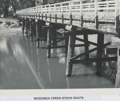 Wodonga Creek Stock Bridge Date Unknown