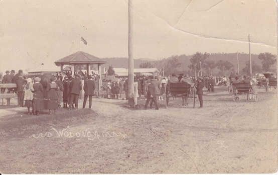 Crowd at opening of the Band Rotunda