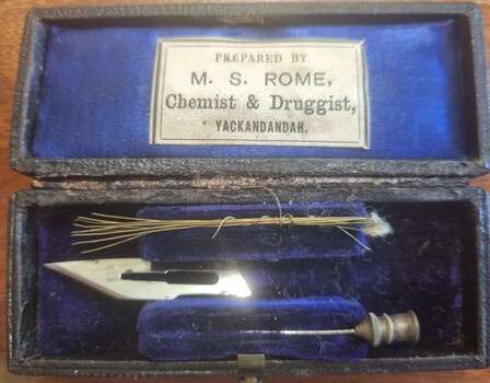 Syringe needle, wires and blade