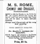 Advertisement for Dr Mueller's Antidote for Snakebite