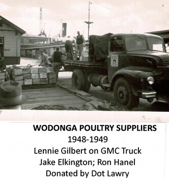 Loading truck to ship for export