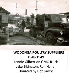 Loading truck to ship for export