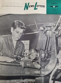Victorian Railways Newsletter April 1961- front cover