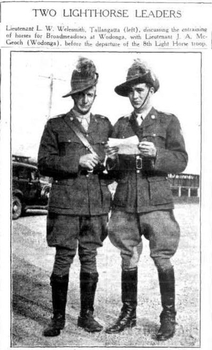 Light Horse Leaders from Wodonga and Tallangatta