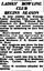 Ladies bowling club begin season Border Mail 9 November 1949