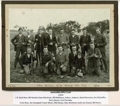 Wodonga Rifle Club members c1924