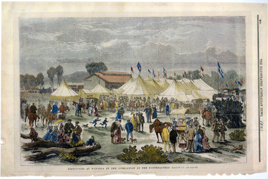 Festivities for arrival of North-Eastern Railway in Wodonga