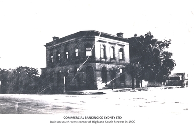Commercial Banking Company of Sydney in Wodonga, c1900