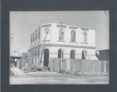 CBC Bank under demolition - late 1950s