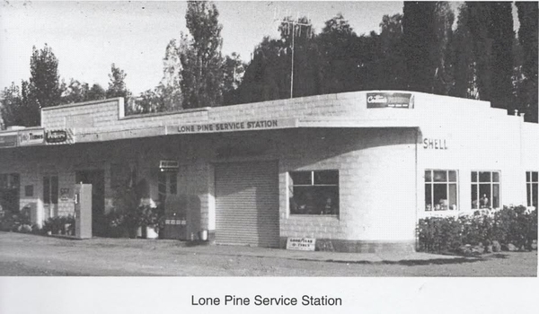 Lone Pine Service station c1950