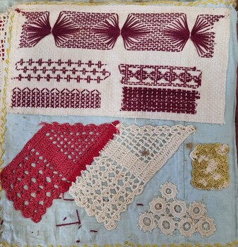 Sampler Page 5 - Embroidery and Crochet