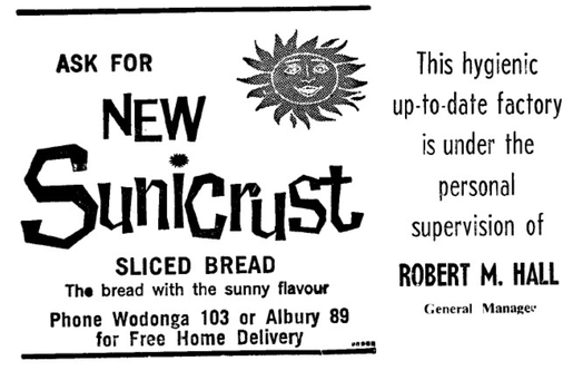 New Sunicrust Sliced Bread advertisement