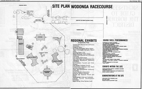 Site Plan for Travelling Exhibition, Wodonga