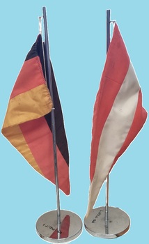 Miniature German and Austrian Flags