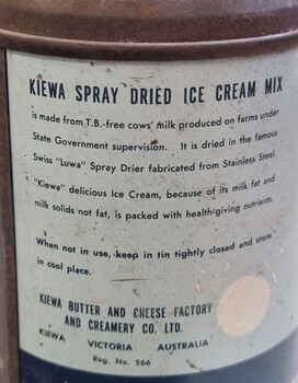 Kiewa Spray Dried Ice Cream Mix