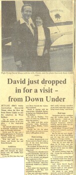 David Just Dropped in for a visit