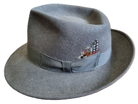 Akubra "Clubman" featuring feather trim