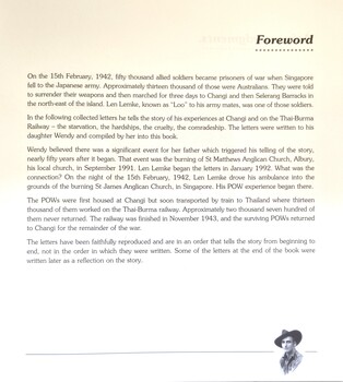 Letters to Wendy Foreword
