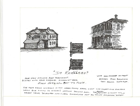 de Kerilleau Homestead, Wodonga sketches