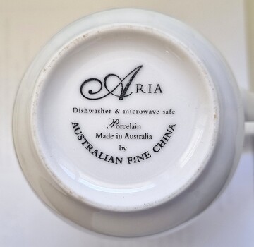 Aria Trademark Australian Fine Porcelain