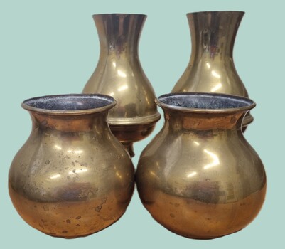 Altar vases from St Augustine's, Wodonga