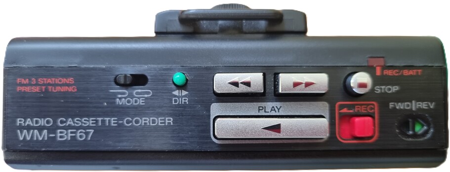 SONY Walkman FM/AM Controls
